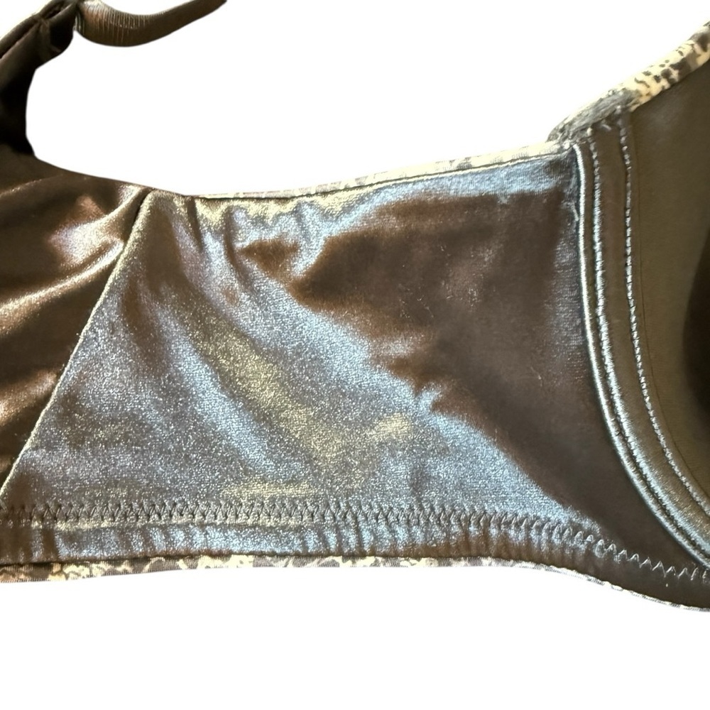 Vanity Fair Gray & white Animal Print Bra very luxurious lined in satin 36D - Picture 14 of 15